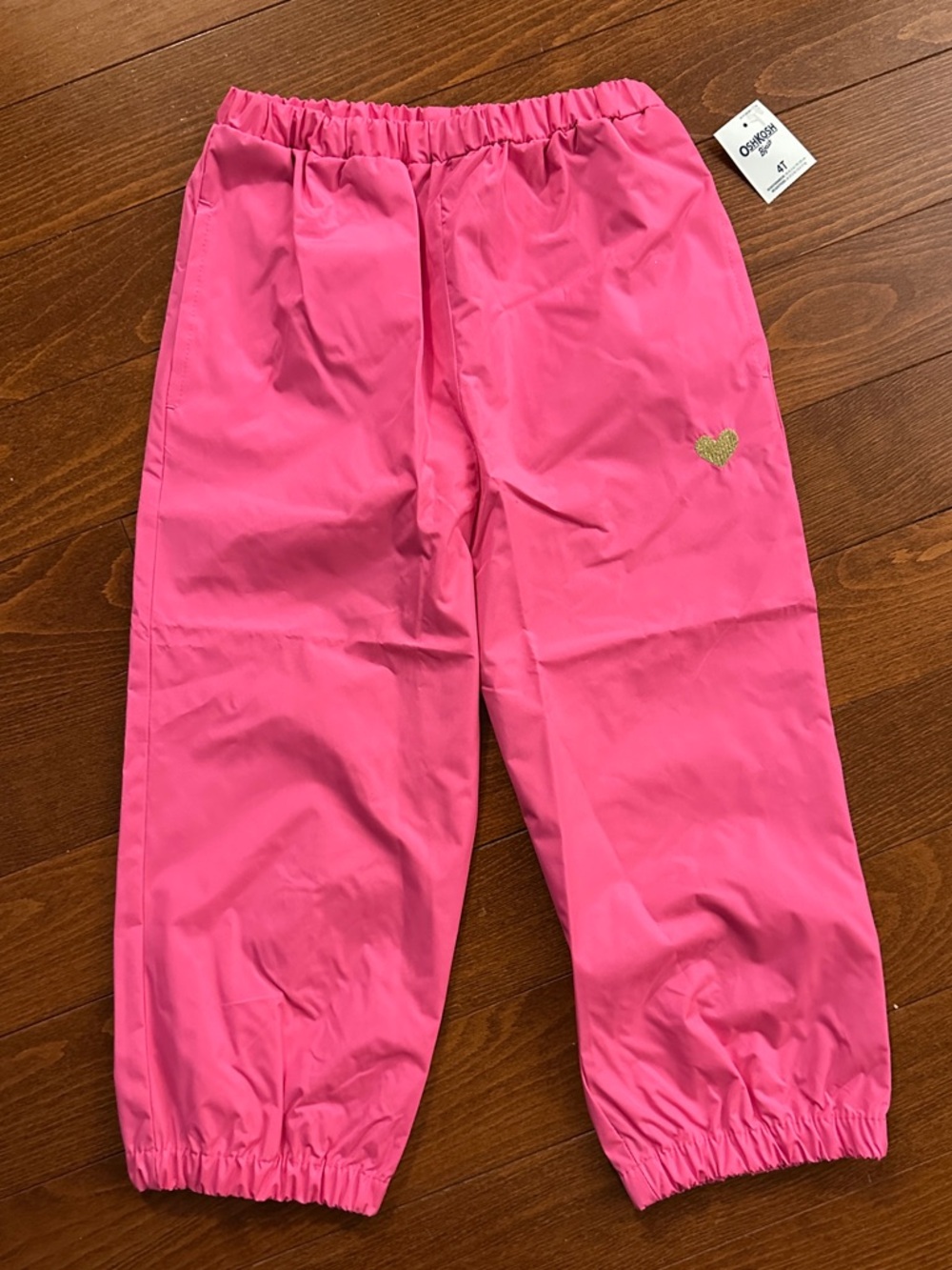 Carter’s Hot Pink Elastic-Waist Toddler Rain Pants